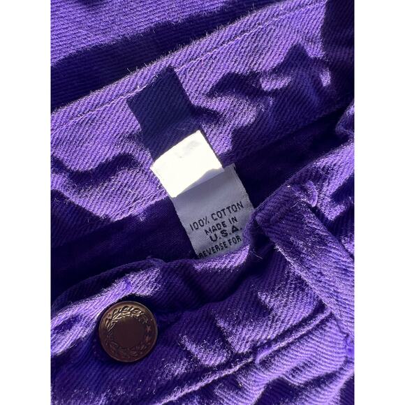 Moda International Vintage 80s Purple High Waisted Denim Mom Jeans - Picture 6 of 9
